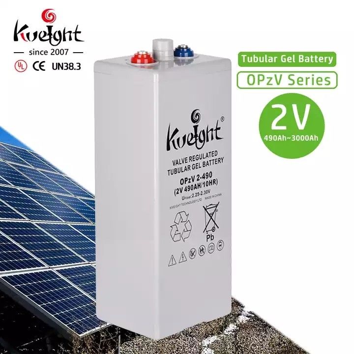 Système d'alimentation solaire de batterie au plomb de gel de la centrale solaire d'Opzv 2v 490ah Vrla