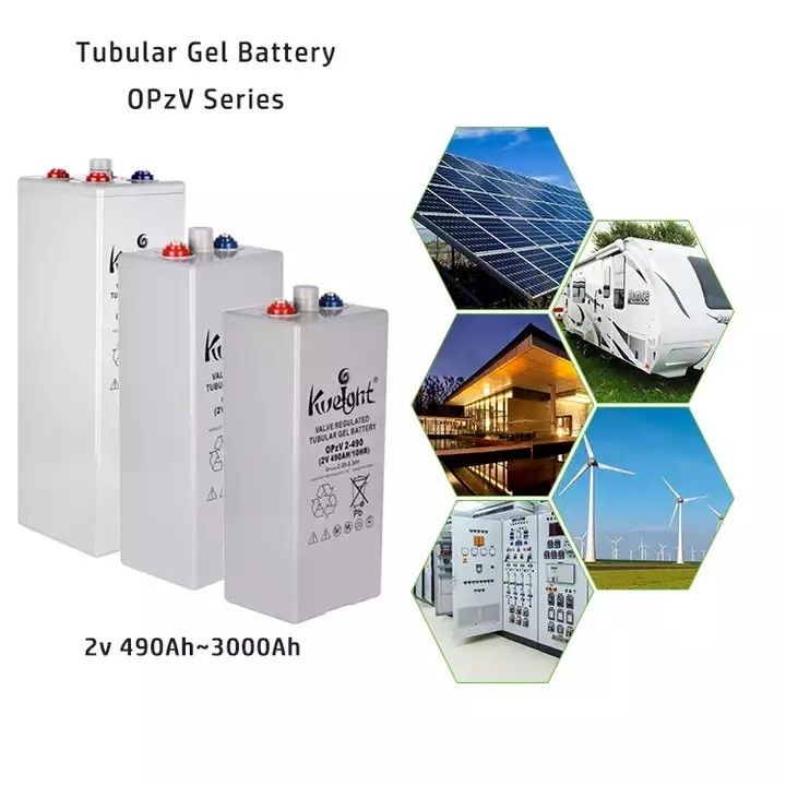 Système d'alimentation solaire de batterie au plomb de gel de la centrale solaire d'Opzv 2v 490ah Vrla