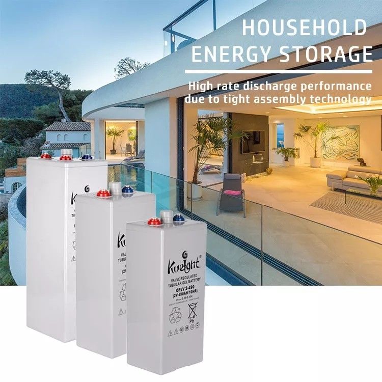Système d'alimentation solaire de batterie au plomb de gel de la centrale solaire d'Opzv 2v 490ah Vrla