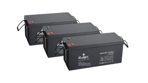 cycle profond de batterie solaire de batterie d'avance acide de 12v 200ah exempt d'entretien pour le système