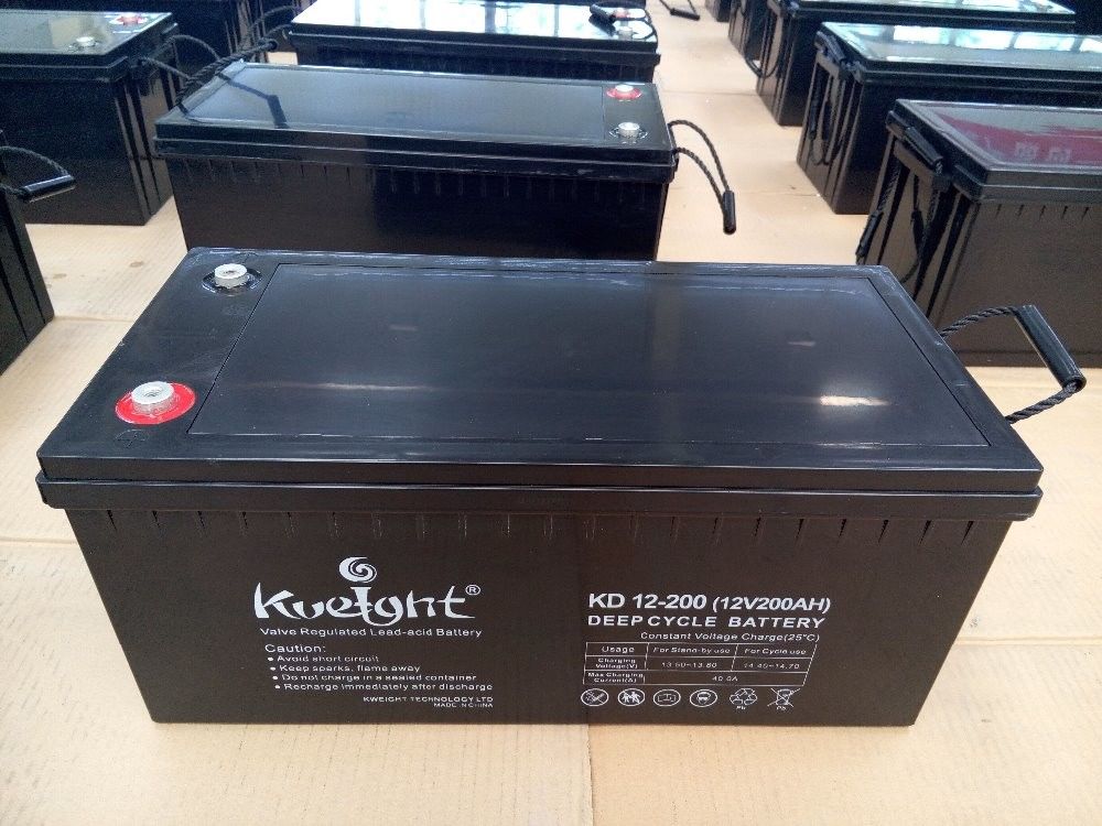 cycle profond de batterie solaire de batterie d'avance acide de 12v 200ah exempt d'entretien pour le système