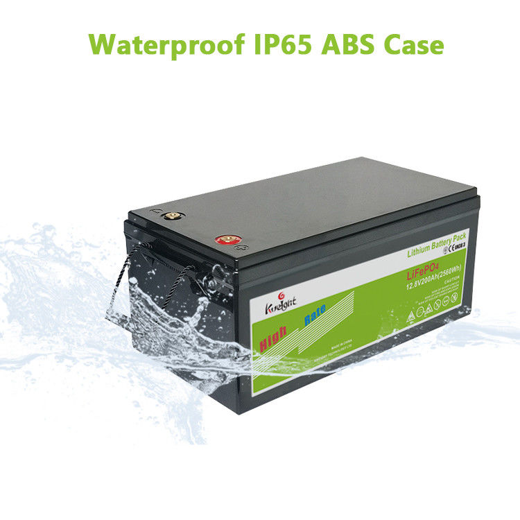 batterie de la vie de cycle de la batterie IP65 de 12.8v 200ah 12V LiFePO4 haute pour le système domestique solaire