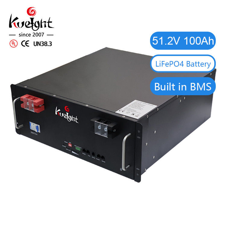 Remisage des batteries de maison du paquet LiFePO4 51.2V 100ah de batterie de BMS Solar Energy Lithium
