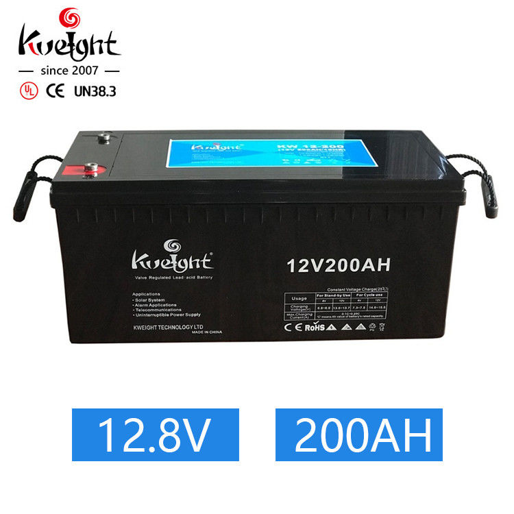 cycle profond de batterie solaire de batterie d'avance acide de 12v 200ah exempt d'entretien pour le système